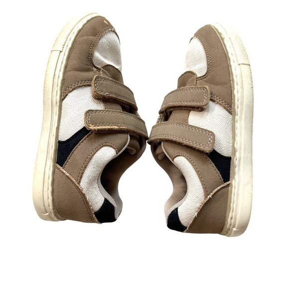 ⭐️ 5 for $25 Max + Jake Sawyer Kids’ Sneakers Tan Color Velcro Closure Size 12 M - Picture 4 of 11